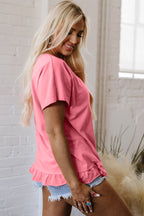 Kimber Frilled Hem Loose Top