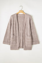 Athena Knit Open Front Chic Cardigan with Pockets