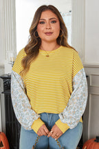 Evelyn Sleeve Patchwork Loose Top