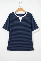 Melany Trim Ribbed T PLUS Shirt