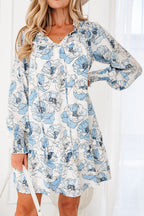 Juliana Sleeve Flowy Mini Dress