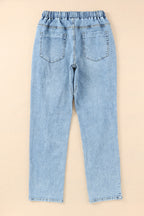 Aileen Gather Distressed Jogger