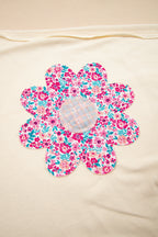 Hannah Flower Patched Loose Top