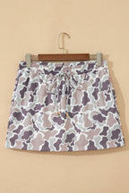 Amari Waist Drawstring Mini Skort