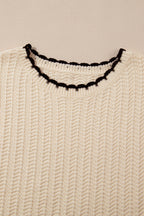 Sophia Knit Short Sleeve Sweater