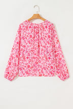 Adalyn Floral Puff Sleeve Lightweight Blouse