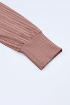 Elizabeth Crewneck Ribbed top Long Sleeve Top
