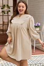 Mila Scallop Detail Mini PLUS Dress