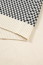 Kinley Pattern Lantern Sleeve Sweater