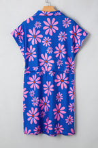 Elouise Floral Drawstring Waist Mini Dress