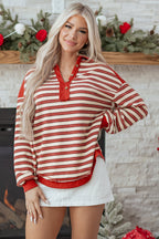 Kylalara Collared Drop Shoulder Top