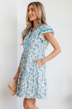 Marlowe Flutter Sleeve Mini Dress