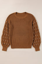 Evelyn Beaded Drop Shoulder Sweater
