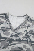 Nala Print Raw Edge Tee