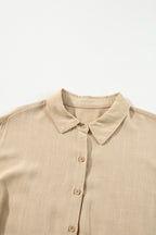 Scarlet Sleeve Tiered Pleated Shirt