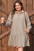 Noor Sleeve Ruffled Mini PLUS Dress