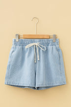 Honey Elastic Waist Casual Shorts