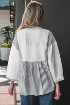 Zahra Bracelet Sleeve Babydoll Blouse