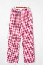 Laura Plaid Casual Loose Trousers