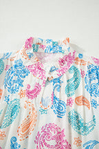 Lilyana Keyhole Puff Sleeve Blouse