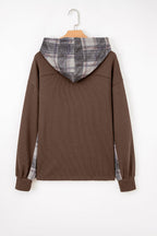 Marceline Down Drawstring Hooded Shacket