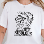 Wholesale Vintage My Cooking Graphic Tee - White