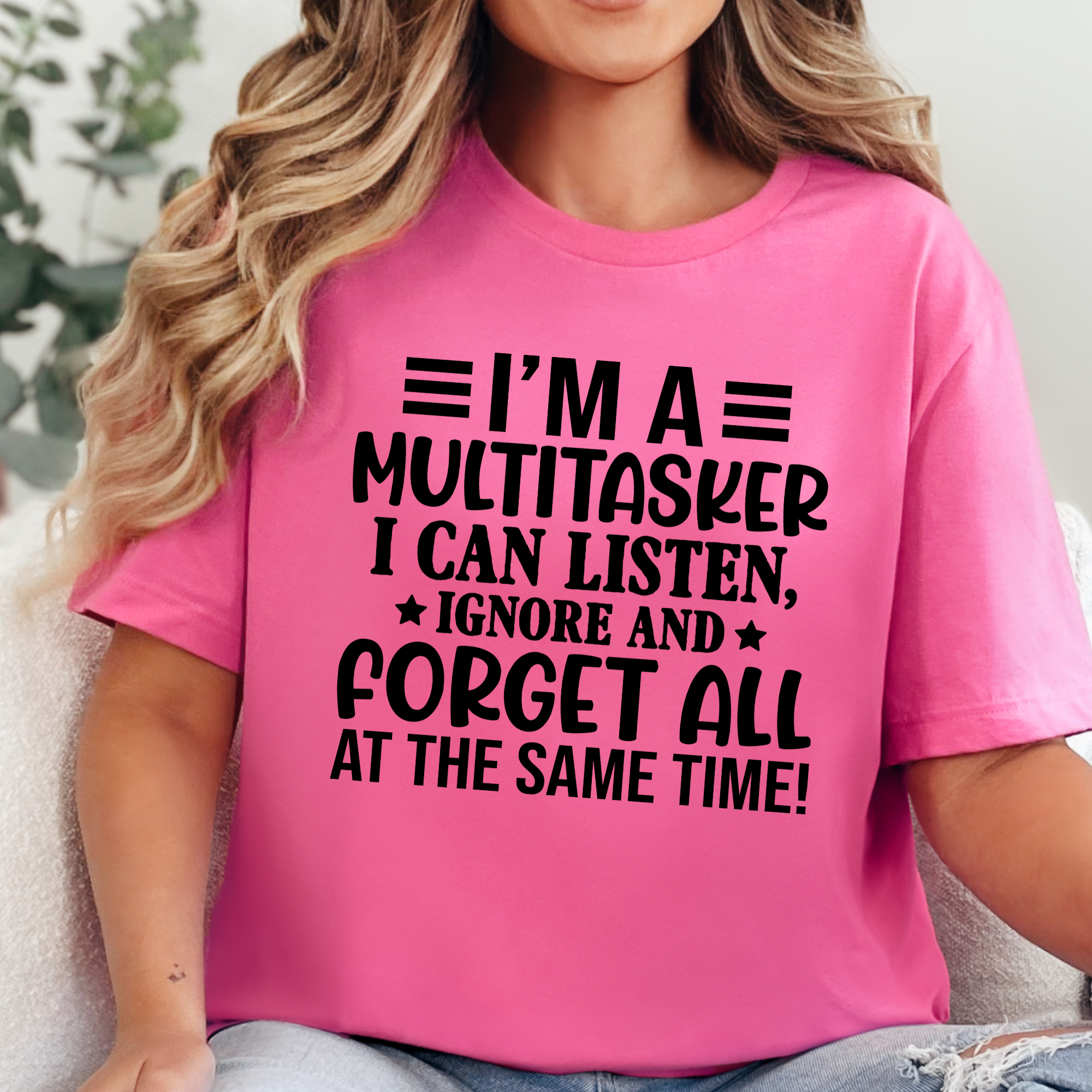 Wholesale Multitasker Graphic Tee - Charity Pink Tee