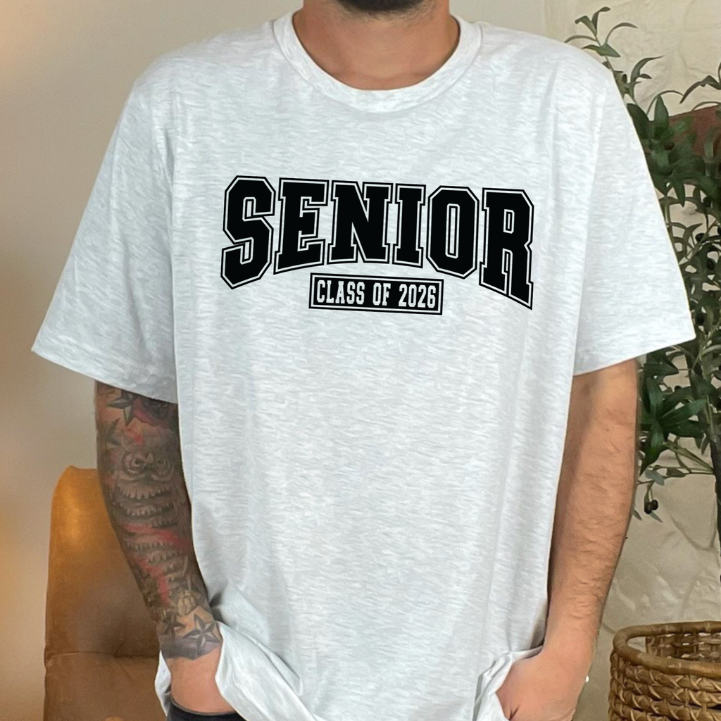 Wholesale Senior Class of 2026 Graphic Tee - Ash Tee