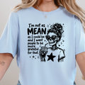 Wholesale I'm not as Mean Graphic Tee - Baby Blue
