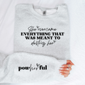 Wholesale PowHERful Sweatshirt - Ash Sweatshirt