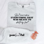 Wholesale PowHERful Sweatshirt - Ash Sweatshirt