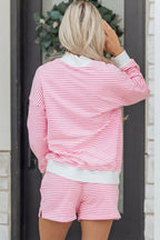 Amira Mock Sweatshirt and Shorts Set