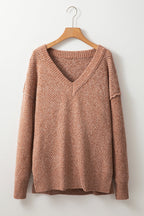 Luciana Eyelet Drop Shoulder Sweater