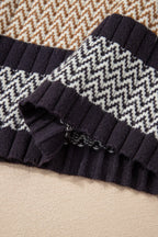Avery Ribbed Trim Slim Sweater