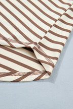 Keira Stripe Half T Shirt