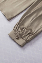 Madison Half Jacquard Satin Blouse