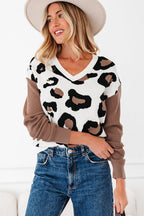 Jocelyn Block Patchwork Sleeve Sweater