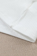 Adelyn Ribbed Knit High Long Sleeve Top