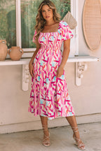 Dalia Smocked Ruffle Tiered Dress