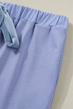 Rory Beau Flounce Long Sleeve Lounge Set