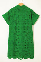 Celine Eyelet Embroidered T Shirt