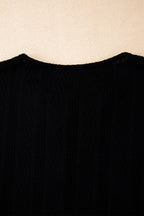Poppy Textured Knit Drawstring Blouse