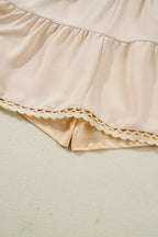 Millie Trim Boho Ruffled PLUS Shorts