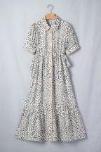 Lisa Puff Sleeve Long Dress