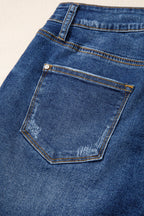 Holland Hem Distressed Whiskery Shorts