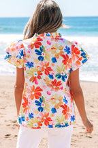 Chelsea Floral Bouquet Flutter Top