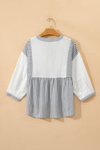 Zahra Bracelet Sleeve Babydoll Blouse