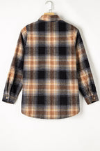 Everly Rounded Hem Plaid Shacket