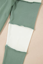 Faye Colorblock Patchwork Raglan Long Sleeve Top