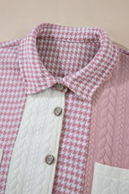 Luna Houndstooth Loose Shacket